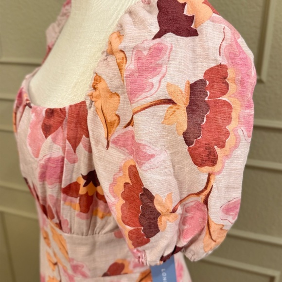 LONDON TIMES Women’s Floral Puff Sleeve Empire Waist Midi Dress. Size 10 - Picture 5 of 12